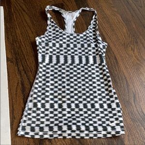 Nike Checkered Tank Top Dri fit Racerback XS